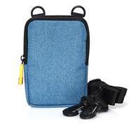 Zink Étui Souple pour Appareil Photo et Sac pour imprimante à Impression instantanée avec Poche pour Papier Photo, Fermeture à glissière et bandoulière bandoulière - Bleu