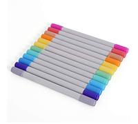 Zink Marqueurs colorés à Pointe Double et à Pointe Double et biseau, Paquet de 12