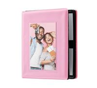 Zink Mini Album Photo 64 Poches avec Couverture à Fenêtre Transparente pour Papier Photo ZINK Zero Ink 2x3” (Rose) Compatible avec Kodak, Lifeprint, Polaroid, HP, Canon, Fujifilm 2x3”