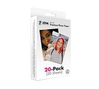 Zink Papier photo haut de gamme de 2 x 3 pouces (paquet de 20) compatible avec les appareils photo et imprimantes Polaroid Snap, Snap Touch, Zip et Mint, ZINKPZ2X320, blanc
