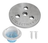Zinkanode Pour Piscine D'eau Salée Anode Sacrifiante Système de Pompe à | Poids de l'écumoire Accessoires Nettoyage Équipement de filtre à eau Cellule de chlorure d'eau salée Intérieur Extérieur