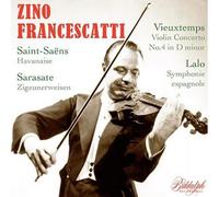 Zino Francescatti joue Lalo, Vieuxtemps, Saint-Saëns et Sarasate CD