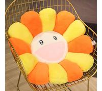 Zinsale Coussin de sol à motif de fleur mignonne - Décoration de chambre indépendante - Oreiller en peluche pour adolescentes, adolescentes, filles - Jouet en peluche pour enfants, coin lecture,