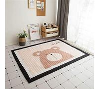 Zinsale Grand Épaissir Antidérapant Tapis de jeu pour bébé Coton Tapis Rampant Tapis lavable pour tapis de jeu pour enfants (Ours)