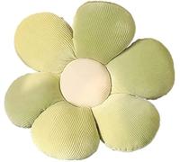 Zinsale Oreiller de Sol à Fleurs Mignon Coussin de décoration Indie Oreiller pour Filles Jouets en Peluche pour Enfants Lecture de Coin pour Regarder la télévision (Vert, 40cm)