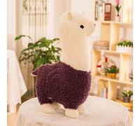 Zinsale Oreiller en peluche en alpaga mignon en forme de mouton (violet, 60 cm)