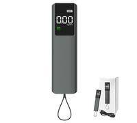 Zinueen Éthylotest avec testeur de millimètres, alcomat de police précis avec écran LCD numérique bleu, alcoomètre professionnel avec capteur semi-conducteur