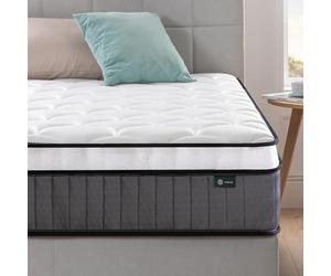 Zinus Bed Mattress Conventional, Mousse, Blanc, 135 x 190 cm