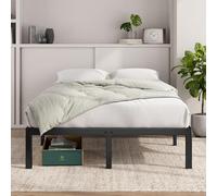 Zinus Cadre de lit Elias en métal - 36 cm de Haut - Compatible avec tête de lit - Support en Acier - Facile à Monter
