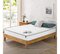 Zinus Matelas 160 x 190 cm - Hauteur 20 cm - Mousse à mémoire de Forme et Ressorts intérieurs - Certifié Oeko-TEX - Blanc - Double - Moyen