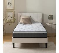 Zinus Matelas à Ressorts Tight Top - 90x190 cm - Épaisseur 25 cm - Matelas Orthopédique avec Resortes Ensachés et Mousse Haute Densité - Certification Oeko-TEX - Matelas avec Soutien Ergonomique