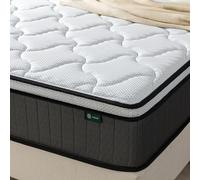 ZINUS Matelas Double en Mousse à mémoire de Forme à Ressorts ensachés | 135 x 190 cm | 25 cm de Hauteur | fermeté Moyenne | Tissu Doux hypoallergénique et Respirant | Soulagement de la Pression |