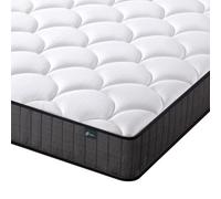 Zinus Matelas double - Matelas à ressorts et mousse à mémoire de forme - 135 x 190 cm - Hauteur 20 cm - Fermeté moyenne - Matelas hybride doux pour la peau - Matelas orthopédique de soutien du corps -