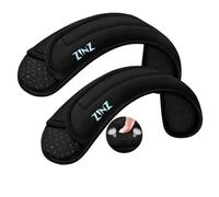 ZINZ 2-Pack Épaulière Universelle avec Coussin Ultra épais pour Sac à Bagages, Sac à Bandoulière, Long, Antidérapant et Respirant，Noir