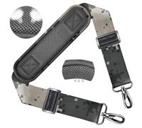 ZINZ 58" Bandoulière Universelle avec Rembourrage Fixe Ultra-épais et Double Boucles d'Équilibrage pour Sac de Voyage,Sac pour Ordinateur Portable, Sac à Bandoulière,Camouflage Gray