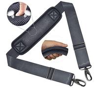 ZINZ 58" Bandoulière Universelle avec Rembourrage Fixe Ultra-épais et Double Boucles d'Équilibrage pour Sac de Voyage,Sac pour Ordinateur Portable, Sac à Bandoulière,Gris