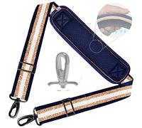 ZINZ 78" Bandoulière Universelle avec Rembourrage Fixe Ultra-épais et Double Boucles d'Équilibrage pour Sac de Voyage,Sac pour Ordinateur Portable, Sac à Bandoulière,Blue Glod Us