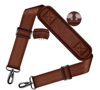 ZINZ 78" Bandoulière Universelle avec Rembourrage Fixe Ultra-épais et Double Boucles d'Équilibrage pour Sac de Voyage,Sac pour Ordinateur Portable, Sac à Bandoulière,Marron Us