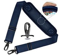ZINZ 78" Bandoulière Universelle avec Rembourrage Fixe Ultra-épais et Double Boucles d'Équilibrage pour Sac de Voyage,Sac pour Ordinateur Portable, Sac à Bandoulière,Bleu Us