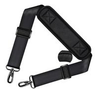 ZINZ 78" Bandoulière Universelle avec Rembourrage Fixe Ultra-épais et Double Boucles d'Équilibrage pour Sac de Voyage,Sac pour Ordinateur Portable, Sac à Bandoulière,Noir Us