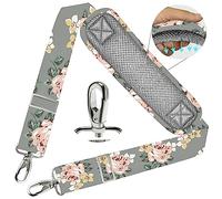 ZINZ 78" Bandoulière Universelle avec Rembourrage Fixe Ultra-épais et Double Boucles d'Équilibrage pour Sac de Voyage,Sac pour Ordinateur Portable, Sac à Bandoulière,Rose Clair