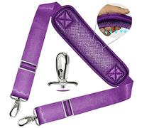 ZINZ 78" Bandoulière Universelle avec Rembourrage Fixe Ultra-épais et Double Boucles d'Équilibrage pour Sac de Voyage,Sac pour Ordinateur Portable, Sac à Bandoulière,Violet Us