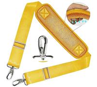 ZINZ 78" Bandoulière Universelle avec Rembourrage Fixe Ultra-épais et Double Boucles d'Équilibrage pour Sac de Voyage,Sac pour Ordinateur Portable, Sac à Bandoulière,Jaune Us