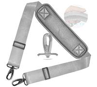 ZINZ 78" Bandoulière universelle avec Rembourrage Fixe Ultra-épais et Double Boucles d'Équilibrage pour Mallette, Sac de Voyage, Sacs de Sport, Sac pour Ordinateur Portable, Sac à Bandoulière, Gris