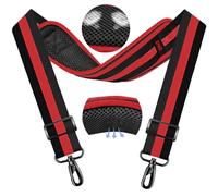 ZINZ 79.5" Sangle de Sac Universelle avec Coussinet Respirant Fixe Ultra épais, bandoulière réglable et Robuste pour Sac d'ordinateur Portable, Sac de Sport, Sac pour Appareil Photo et Plus,TW01B02