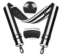 ZINZ 79.5" Sangle de Sac Universelle avec Coussinet Respirant Fixe Ultra épais, bandoulière réglable et Robuste pour Sac d'ordinateur Portable, Sac de Sport, Sac pour Appareil Photo et Plus,TW01B03