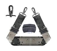 ZINZ Bandoulière Ceinture de Sac 75" avec Coussinet Fixe et Doubles Boucles équilibrées -Gris Camouflage