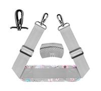 ZINZ Bandoulière Ceinture de Sac 75" avec Coussinet Fixe et Doubles Boucles équilibrées -Papillon