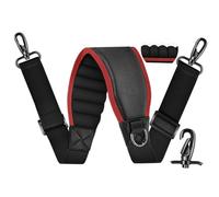 ZINZ Bandoulière de 77" avec Rembourrage épais en Néoprène, Sangle de Sac Universelle avec Doubles Boucles Réglables et Crochets Pivotants en Métal，Bord rouge