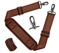 ZINZ Bandoulière universelle 59" avec coussinet respirant ultra-épais - pour sac et ordinateur portable,Marron