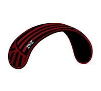 ZINZ Epaulette de Rechange Coussin Protecteur Confortable et Doux pour Sacs - Long (Noir Rouge Rayures noires)