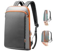ZINZ G01OG01 Sac à dos fin et extensible anti-vol pour ordinateur portable avec port USB et compartiment pour ordinateur portable 15, 15,6, 16"