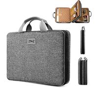 ZINZ Housse 15 15,6 16 pouces, étui Extensible Sac à Main Ordinateur Multi-Poches Compatible MacBook Pro 16" M4/M3/M2/M1, MacBook Air/Pro 15" et portables 15-16",G01BK01
