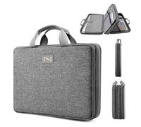 ZINZ Housse 15 15,6 16 pouces, étui Extensible Sac à Main Ordinateur Multi-Poches Compatible MacBook Pro 16" M4/M3/M2/M1, MacBook Air/Pro 15" et portables 15-16",G01DG01