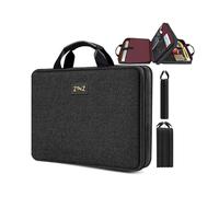 ZINZ Housse 15 15,6 16 pouces, étui Extensible Sac à Main Ordinateur Multi-Poches Compatible MacBook Pro 16" M4/M3/M2/M1, MacBook Air/Pro 15" et portables 15-16",B04K01