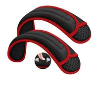 ZINZ Lot de 2 épaulière universelles avec Coussin Ultra épais pour Sac à bandoulière, Plus Long, antidérapant et Respirant,Noir-Bordeaux