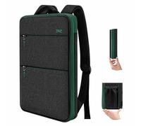 ZINZ Sac à Dos Fin et Extensible pour Ordinateur Portable, Résistant à l'eau, Compatible avec MacBook Pro 16" 2026-2019 M4 M3 M2 M1, Mac 15,4" et la plupart des PC 15"-16",BK01GR01