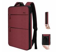 ZINZ Sac à Dos Fin et Extensible pour Ordinateur Portable, Résistant à l'eau, Compatible avec MacBook Pro 16" 2026-2019 M4 M3 M2 M1, Mac 15,4" et la plupart des PC 15"-16",RD01BK01