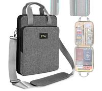 ZINZ Sacoche pour Ordinateur Portable 12,9 13, Sac à Bandoulière Extensible avec Compartiment pour Objets de Valeur, Compatible MacBook Neo/Air/Pro 13" M5/M4/M3/M2/M1, iPad 12,9/13/11,L02G06