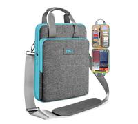 ZINZ Sacoche pour Ordinateur Portable 12,9 13, Sac à Bandoulière Extensible avec Compartiment pour Objets de Valeur, Compatible MacBook Neo/Air/Pro 13" M5/M4/M3/M2/M1, iPad 12,9/13/11,L02G02