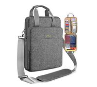 ZINZ Sacoche pour Ordinateur Portable 12,9 13, Sac à Bandoulière Extensible avec Compartiment pour Objets de Valeur, Compatible MacBook Neo/Air/Pro 13" M5/M4/M3/M2/M1, iPad 12,9/13/11,L01G03