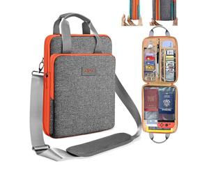 ZINZ Sacoche pour Ordinateur Portable 12,9 13, Sac à Bandoulière Extensible avec Compartiment pour Objets de Valeur, Compatible MacBook Neo/Air/Pro 13" M5/M4/M3/M2/M1, iPad 12,9/13/11,L02G05