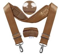 ZINZ Sangle Universelle 79.5" avec Coussin Respirant Fixe Ultra Épais et Bretelles Robustes, Compatible avec Sac d’Ordinateur Portable, Sac de Sport, Sac pour Appareil Photo et Plus,Kaki