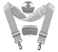 ZINZ Sangle Universelle 79.5" avec Coussin Respirant Fixe Ultra Épais et Bretelles Robustes, Compatible avec Sac d’Ordinateur Portable, Sac de Sport, Sac pour Appareil Photo et Plus,Papillon