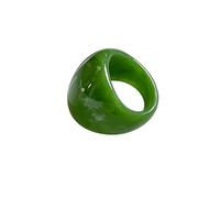 Zinzin Bague épaisse en résine multicolore pour femme, bagues de phalange, bagues épaisses et tendance, Acrylique, /