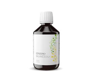 ZinZino BalanceOil+ Vegan - Huile D'algues avec Oméga-3 3046 mg, Oméga-9, Vitamine D3, Tocophérol, DHA, EPA avec Huile de Graines de Sauterelle 300 ml Saveur de Citron, Omega 3 DHA EPA - Omega 3 Vegan